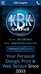 Mobile Screenshot of kbkgraphicdesign.com